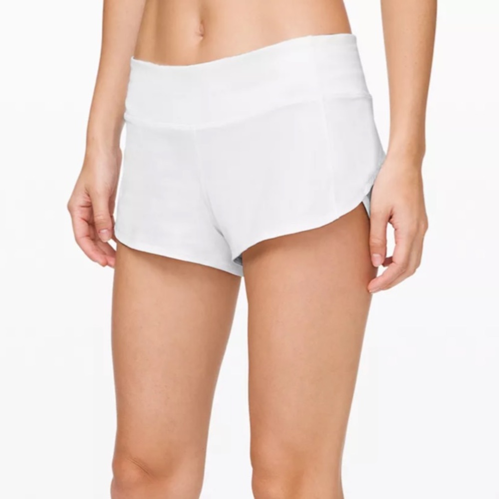 White lululemon shorts